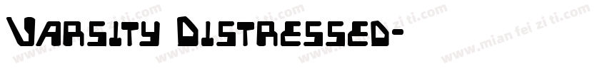 Varsity Distressed字体转换
